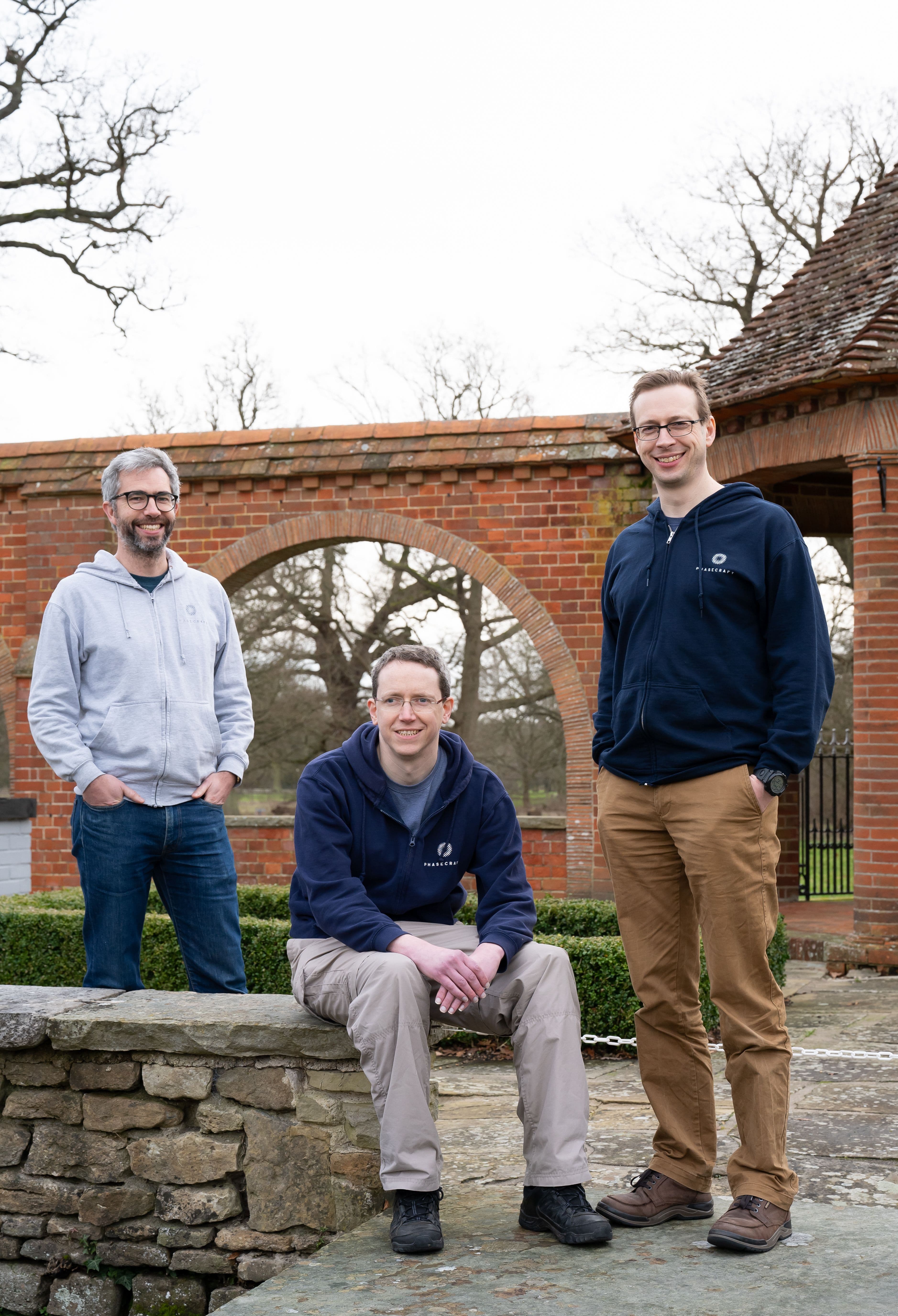 Phasecraft co-founders: Ashley Montanaro, Toby Cubitt and John Morton